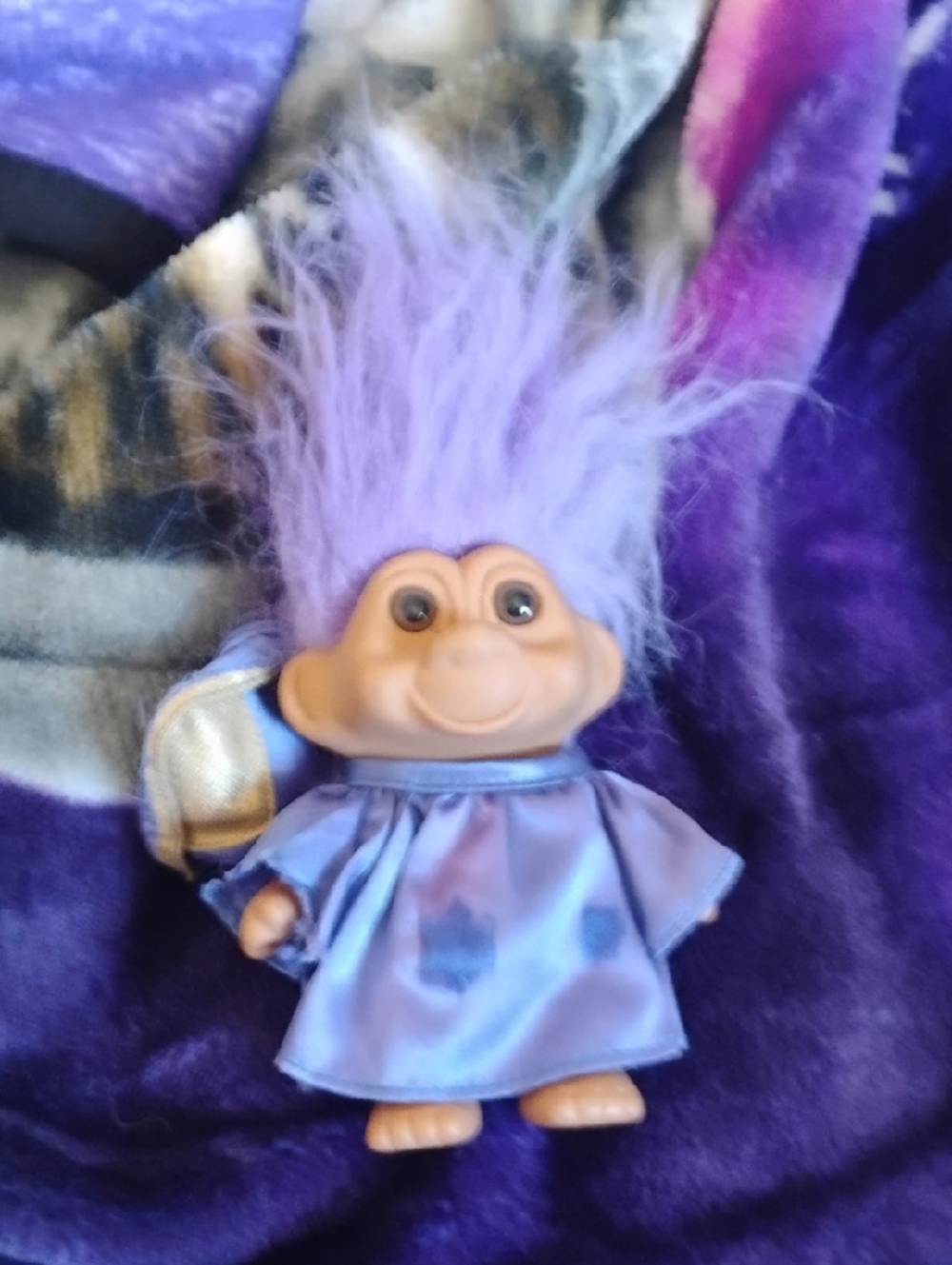 Purple Hair Trolls Wizard Vintage 1991